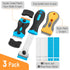 Set, 3 Pack, Set 50 30 Bates- Razor Blade Scraper Razor Scraper with Extra Plastic & Metal Blades, Window Scraper Tool