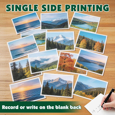 NUITPY 300 8.5in 11in Menus(200gsm 54lb) Sheets Matte Photo Paper, x Inkjet Photo Printer Paper, Picture Paper