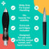Fat Heavy Weighted Pens | Set of Two Super Big Pens with TWO BONUS INK REFILLS for Arthritis Aid