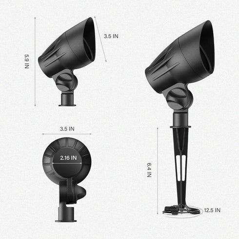 5W 2700K GOODSMANN Low Voltage Spotlights Landscape Lighting LED Outdoor Floodlights Warm White Replaceable LED Outside