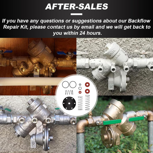 Backflow Preventer Repair Kit RK34-975XL for 3/4"-1" Zurn Wilkins 975XL & 975XL2 with Rubber and Springs