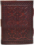 cuero 3 Moon Blue Lapiz Embossed Vintage Leather Journal, 240 Pages of Antique Paper