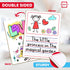Double Sided Whiteboard 9”x12” for Kids, Story Lined Dry Erase Board for Writing, Drawing - Age 3-5, Teacher,