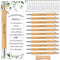 Yeaqee 25 Sets Woodland Safari Baby Shower Gifts, Bamboo Pens, Gender Reveal Greeting Cards, Souvenirs