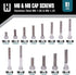 Fastener Assortment Kit, Metric Stainless Steel Socket Head Cap Screw Set, 91 Piece Variety