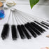 CiaraQ Bottle Cleaning Brushes, 8 Inch Nylon Tube Brush Set, Cleaner for Narrow Neck Bottles, Set of 13pcs, Black