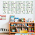 gisgfim 12 Pieces Greenery Alphabet Bulletin Board Strips Set, ABC Alphabet Banner & Number Border Posters for Classroom