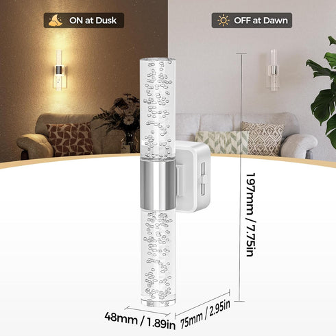 3000K 2 Pack DORESshop LED Night Light, Rotating Night Lights Plug into Wall with Auto Light Sensor Nightlight