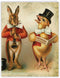 The Best Card Company Jumbo Easter Greeting Card (1 Pack) 8.5 x 11 Inch with Envelope - Jumbo Funny Bunnies