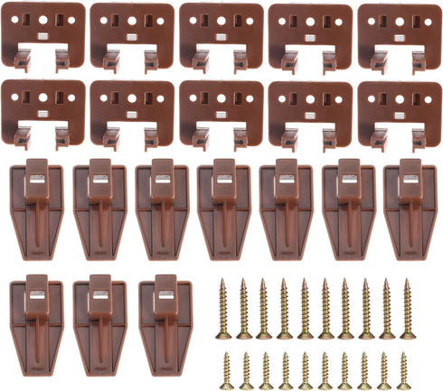 Seweder 10PCS 1 Drawer Slide Track Guide Glide for Center Mount Drawer for Dressers and for Nightstand for Kenlin