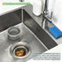 2-Pack, (3.14"-3.34" Stainless Steel Kitchen Sink Strainer - Deep Cup Basket Design, Upgraded Double-Layer Safety