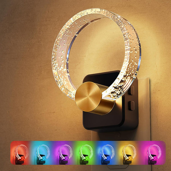 L LOHAS LED Night Lights Plug into Wall, Changing RGB Night Light