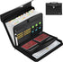 Hontom 24 Pockets Fireproof Accordion File Organizer, Portable Document Storage Folder with Snap Closure