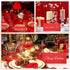 TaoBary 200 Pcs #10 Red Envelopes, Self Adhesive Business Envelopes for Cash, Office Checks & Letter Mailing
