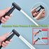 Senhozi Matte Black Toilet Bidet Sprayer, Sprayer Attachment with Stainless Steel Hose for Personal Hygiene, Handheld