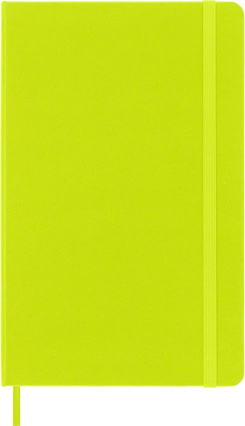 Moleskine Classic Notebook, Hard Cover, Large (5" x 8.25") Plain/Blank, Lemon Green, 240 Pages by Moleskine