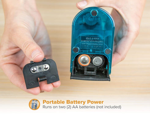 Bostitch Office Battery Pencil Sharpener, Hinged Tray, Colored Pencil Compatible, Blue (BPS2-BLUE) and Black (BPS2-BLK)