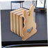 TEHAUX Charming Rabbit Bookends for Desk Organization Adorable Bunny Design for Home Offices and Shelves Beech Material