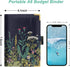 Rnivvi Budget Binder with Floral Zipper Envelopes, A6 Cash Envelopes for Budgeting, PU Leather Money Organizer for Women
