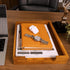 KOLWOVEN Wood Letter Tray, Dark Brown Load Documents Tray for Office Desktop Organizer, File & Paper Holder