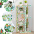Bulletin Board Border with Green Plant Tropical Die-Cut Rolled Two-Sided Printed Palm Tree Leaves for Classroom