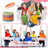 JUNEBRUSHS 64pcs Motivational Quote Silicone Bracelets, Bulk Colored Inspirational Rubber Wristbands, Unisex