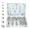 wwsurpluses 130 Pcs Locknuts Assortment Kit, 6#32 8#32 10#24 10#32 1/4-20 5/16-18 3/8-16