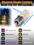 BA15S 1156 1141 1003 S8 SC Led Bulbs, 5Watt Low Voltage Bayonet Single Contact, 12-24V 500LM Warm White 2700K For RV, Landscape Interior Lights, Camper, Marine, Boat,Trailer Lights, Pack 4 by Xyanmc