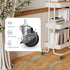 DTK 3 Tier Metal Utility Rolling Cart with Table Top and Side Bags, Storage Organizer with Wheels (White)