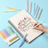Mr. Pen- Retractable Gel Pens, 10 Pack, Colorful Ink Gel Pens, Pastel Barrels, Fine Point 0.5mm, Cute Pens