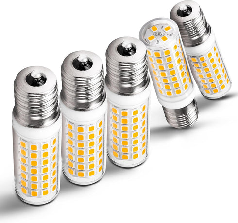 E17 LED Ceiling Fan Light Bulb 6W (60W Halogen Equivalent), 2700K Warm White, 700lm, 120V LED Intermediate Base Bulb, 5