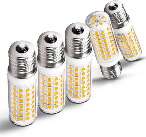 E17 LED Ceiling Fan Light Bulb 6W (60W Halogen Equivalent), 2700K Warm White, 700lm, 120V LED Intermediate Base Bulb, 5