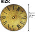Round Mousepad, Antique Clock Face with Vintage Style Texture, Non-Slip Rubber Base Mouse Pad for Desktop Notebook