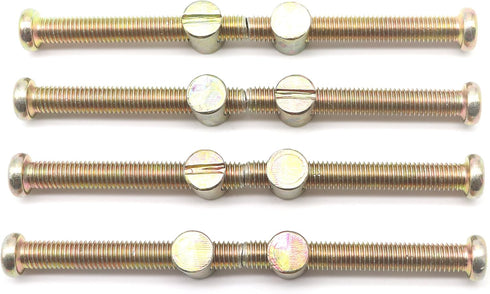 Pack of 8 M8 x 60mm Hex Drive Socket Cap Furniture Bolts, Also for Crib Cot Chairs Beds, Full Thread with M8 x 15mm