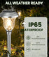 4 Pack 3 Beau Jardin Solar Pathway Lights White+ Color Changing Stainless Steel Mode Outdoor Multicolor Metal Solar