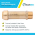 SharkBite 3/4 Inch MNPT Slip Adapter - Push to Connect Brass Plumbing Fitting for Copper, CPVC, U3134LFA