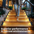 24 Garden(6 Pack, SOLPEX Solar Step Lights for Outside, LEDs Solar Stair Lights Outdoor Waterproof Decor for Porch