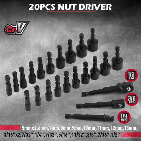 232-Piece Set, Set Ultimate Screwdriver Bit Cr-V Impact Driver Bit Includes Security Bits,Nut Driver, Ratchet Wrench