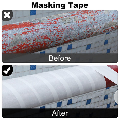 Strong Sticking Duct Tape, 2.75inX66FT Single Sided White Repair Tape for Home and Office