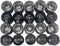 (Pack of 20) Acrylic Lens with Black Holder Bracket, Focusing LED Lens for LED Beads
