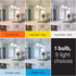Feit Electric A19 LED Light Bulb, 60W Equivalent, 5CCT, Dimmable, E26 Base, 800 Lumens, 4 Pack