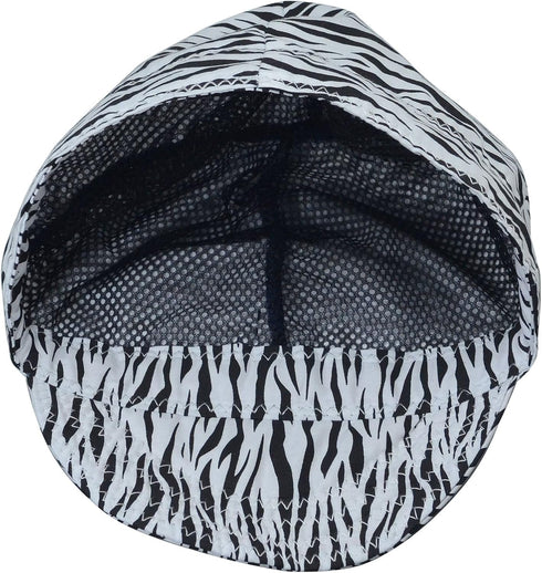 RIVERWELD Welding Cap, Pure Cotton Mesh Inside Liner for Welders, Zebras Color Work Safety Equipment Gear
