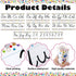 Set of 9 Confetti Cursive Writing Bulletin Board, Colorful Cursive Alphabet Wall Strip for Classroom Teaching