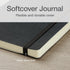 Oxford Lined Writing Journal, Classic Notebook for School or Office, 192 Pages, 5" x 8.25", Softcover, Black