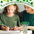 St. Patrick's Day Pencils, Shamrock Pencils with Card, Green Pencils with Greeting Cards, 100 Sets for Gifts