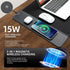 VOVIPO 3 1 90 40cm,Desk in Wireless Charging Mouse Pad, Gaming Mousepad with Wireless Charger Multiple Devices