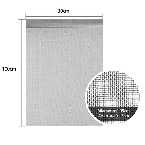 SATINIOR 2 Packs 304 Stainless Steel Woven Wire 120 Mesh Fine Screen Mesh for Vent, Garden, and Filter