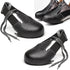 Steel Toe Covers for Shoes, No Slip Metal Protector Cap for Workplace Men Women (Black 2.0)