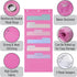 Mr. Pen Hanging Wall File Organizer, 6 Pocket Pink with 3 Overdoor Hangers Included