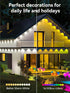 VERDILUME 50FT IP67 Permanent Outdoor Lights, RGB Waterproof Eaves Lighting, Smart LED Outside House Lights